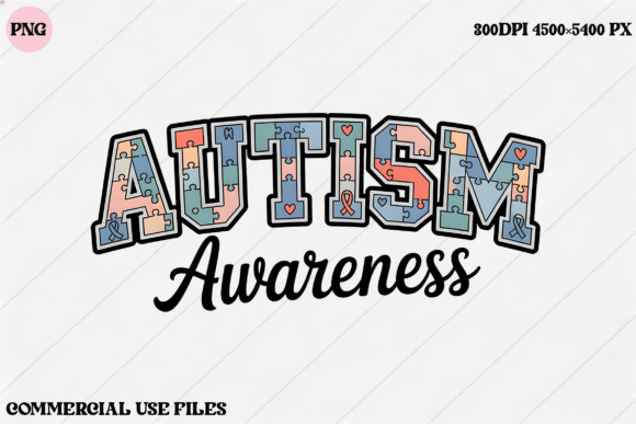 Download Autism Awareness Puzzle Letters PNG - Puzzle letters Collection