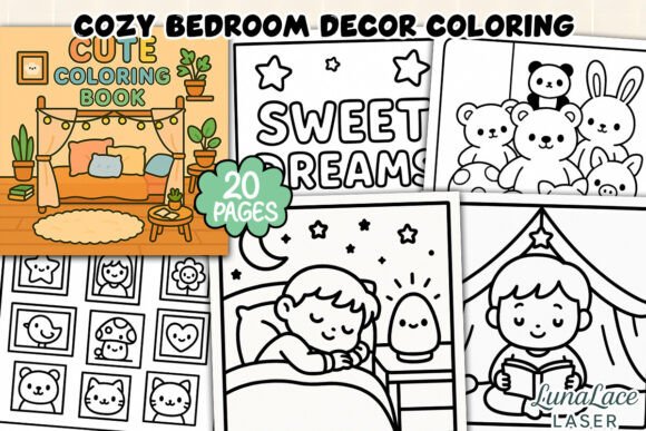 Download Cozy Bedroom Decor Coloring Page - Bedroom decor Collection